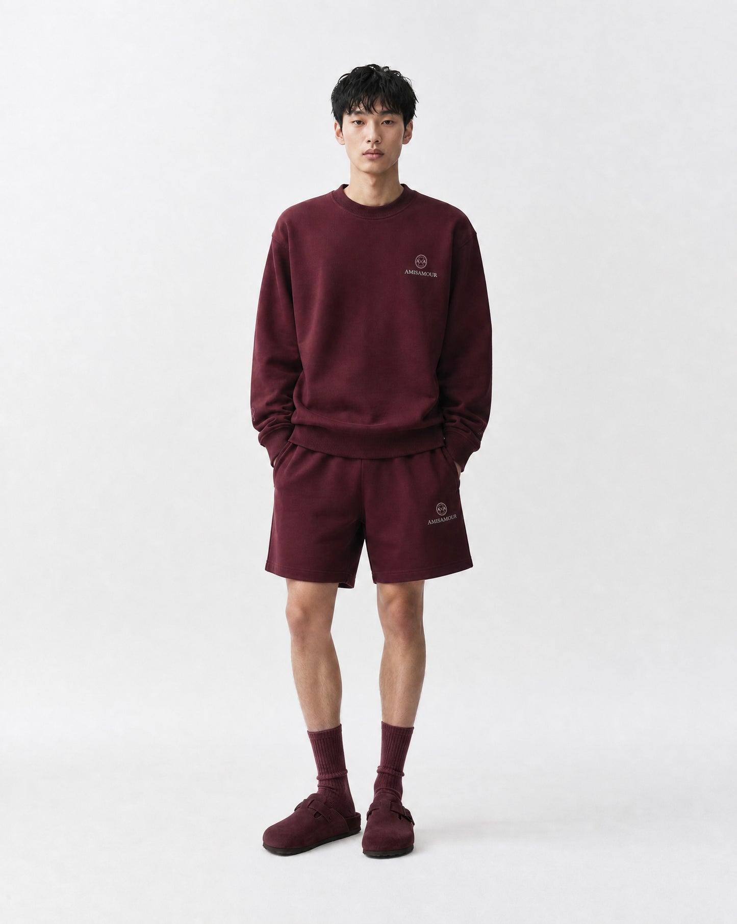 AA Shorts - Merlot Red