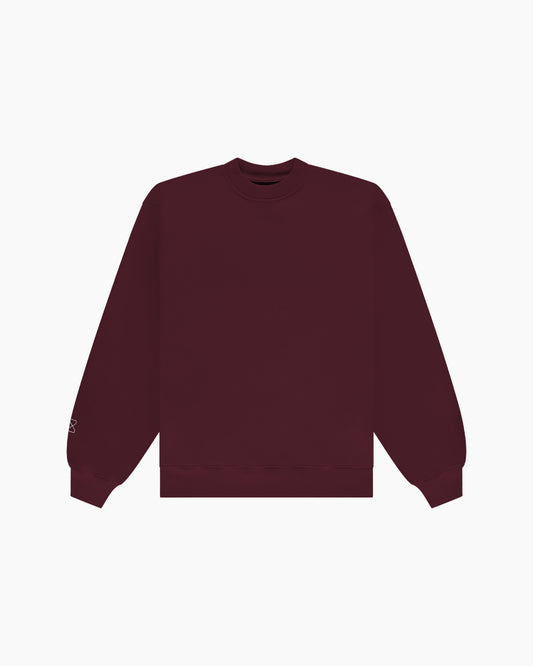 AA Blank Sweatshirt - Merlot Red