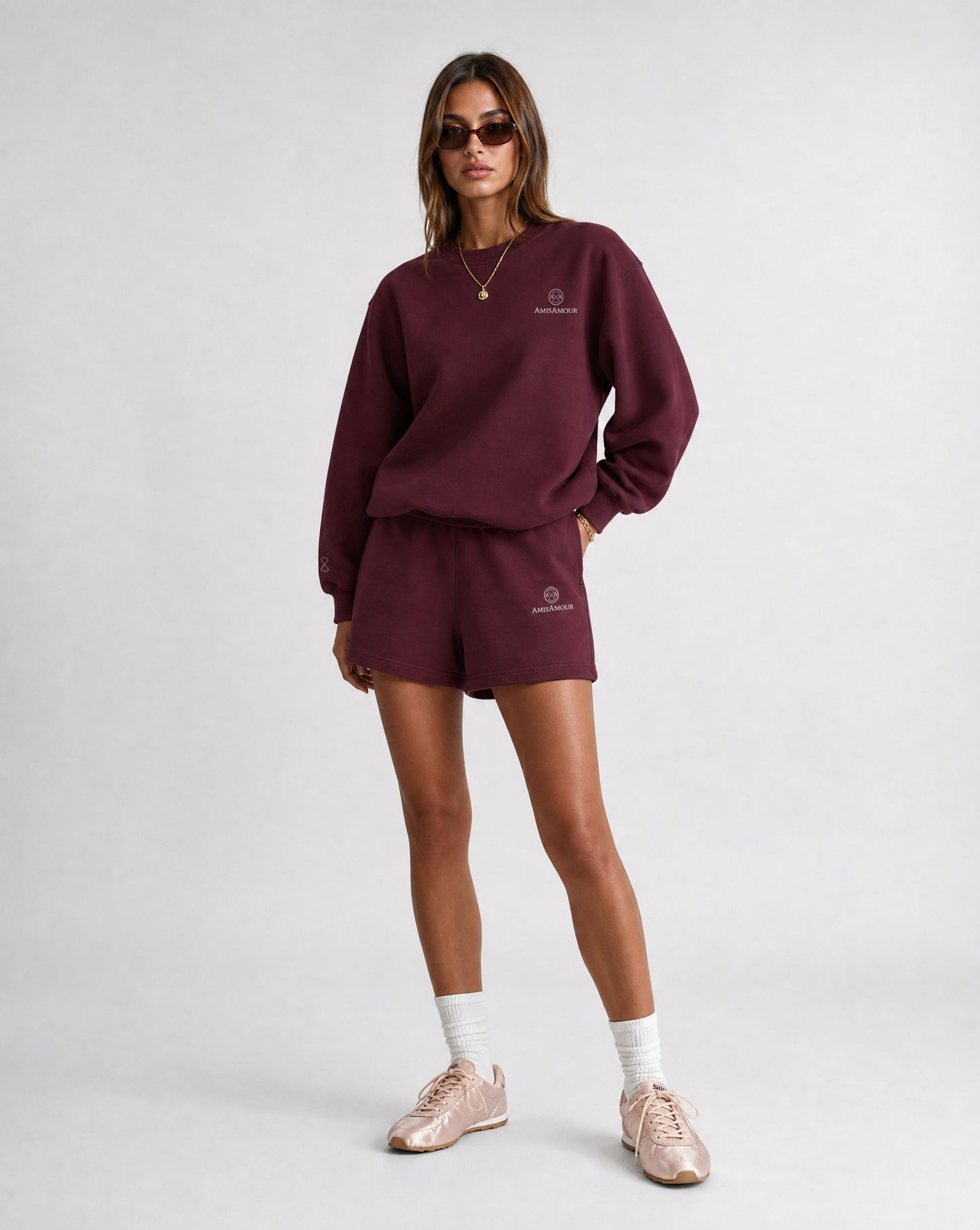 AA Shorts - Merlot Red