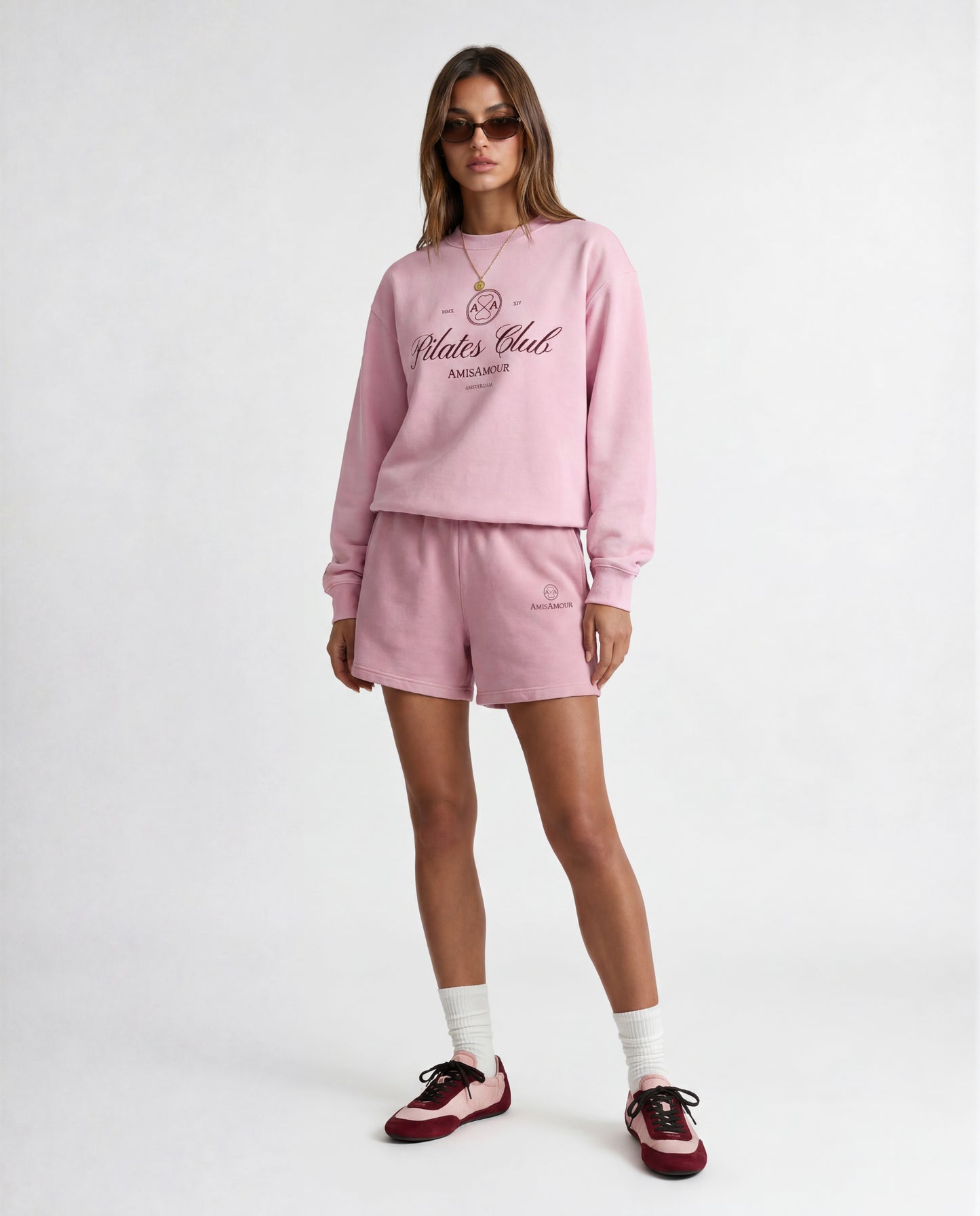 AA Pilates Club Sweatshirt - Peony Pink