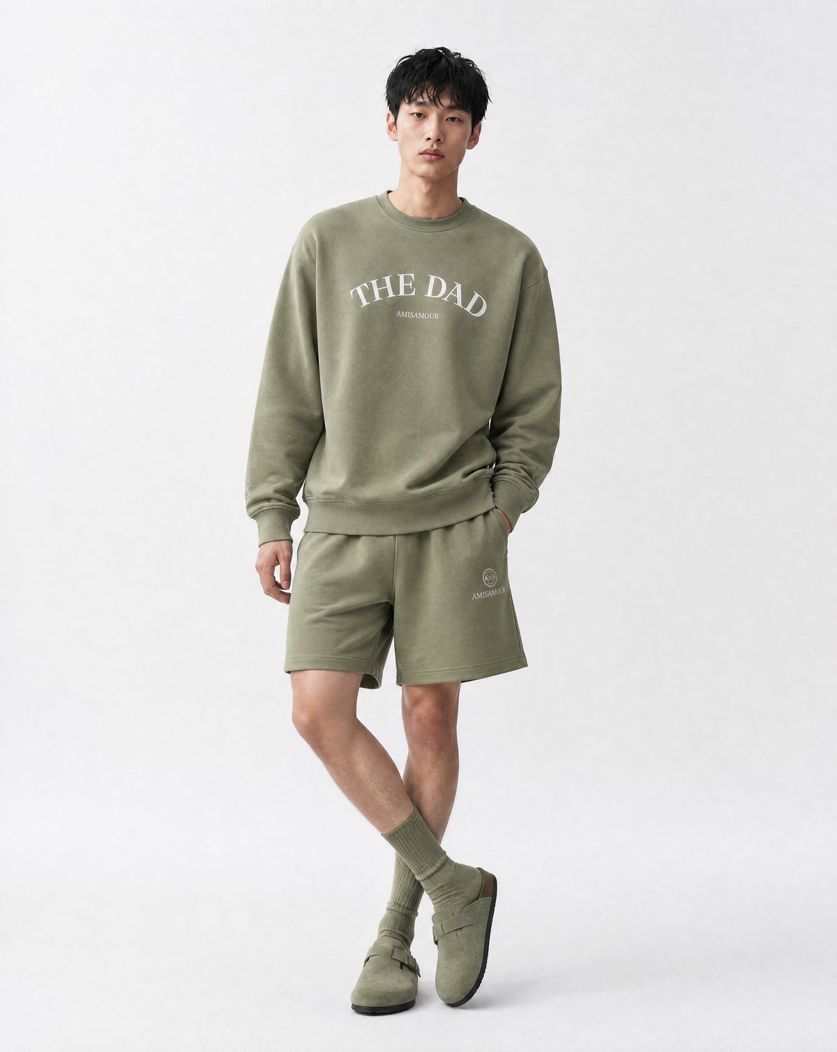 THE DAD Sweatshirt - Moss Green