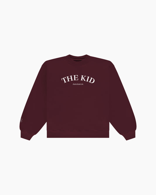 THE KID Sweatshirt - Merlot Red