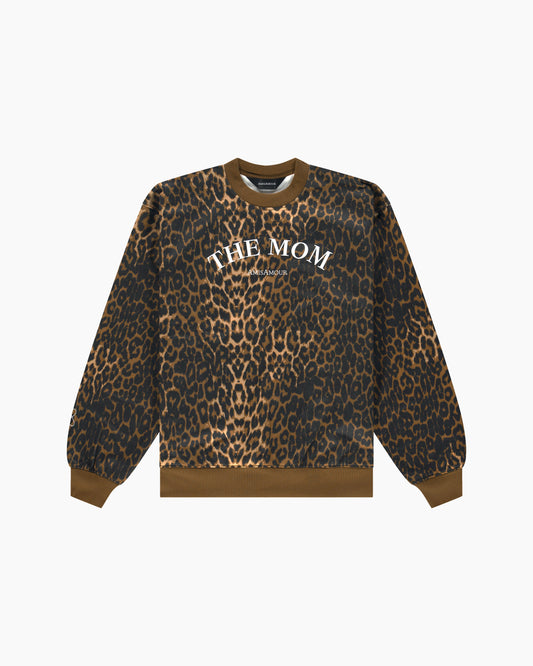 THE MOM Sweatshirt - Leopard